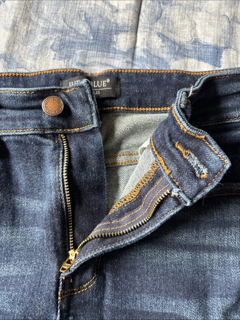 Judy Blue Indigo Skinny Jeans with Subtle Whiskering - Picture 9 of 9